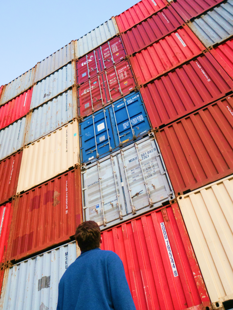 Logistics Logistics Manager Inspecting Cargo